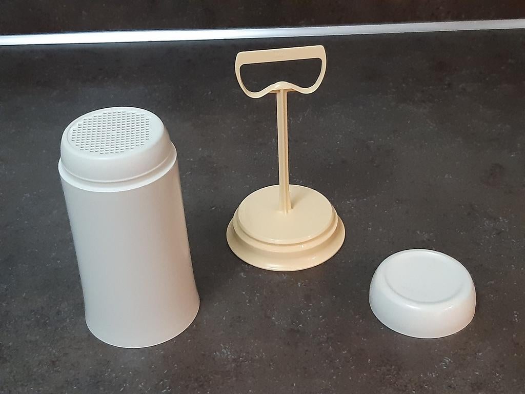 Tupperware vintage poedersuiker strooier uitmuntende staat, Ophalen of Verzenden, Overige typen