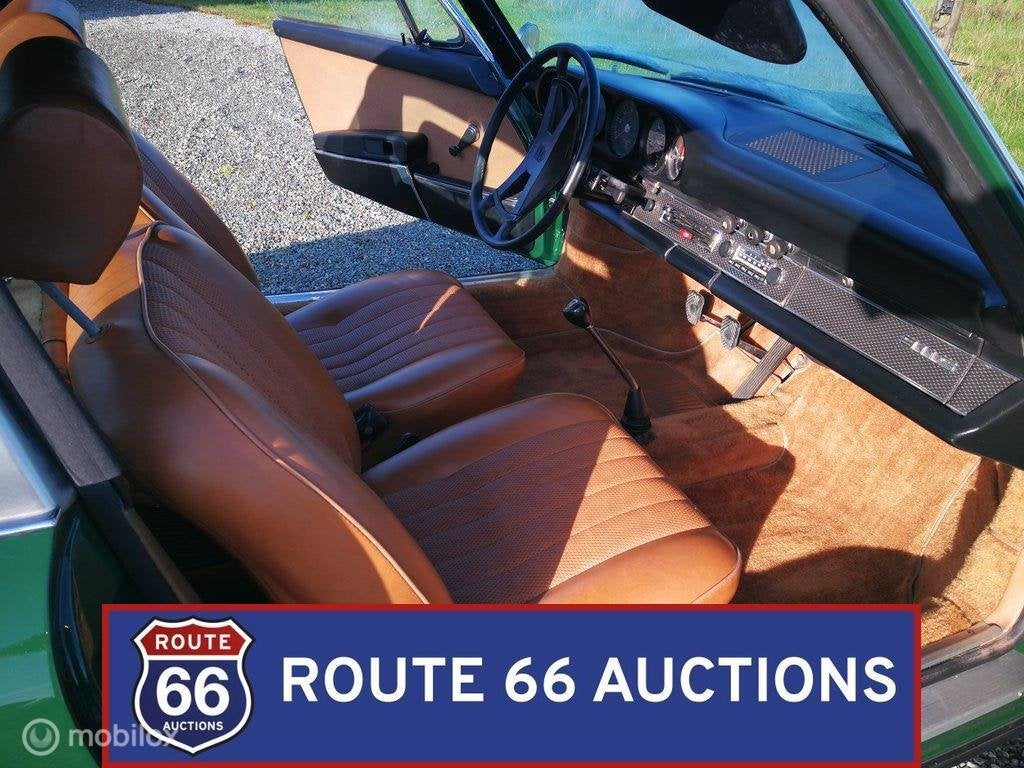 Porsche 911 S 2.2 Targa | 1970 | Route 66 Auctions, Auto's, Oldtimers, Overige carrosserieën, Zwart, Bedrijf, Porsche