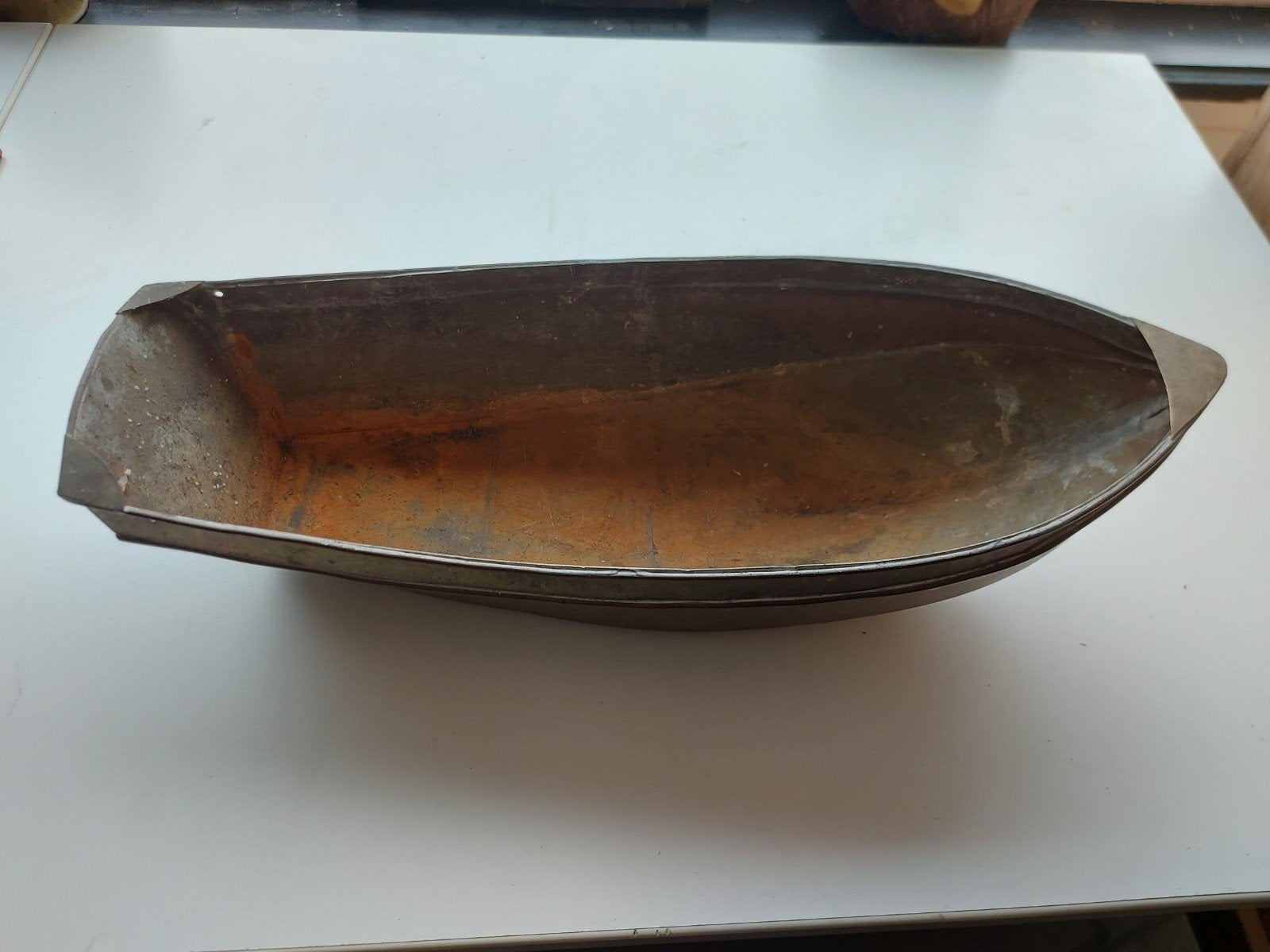 Koperen bootje, 44cm lang - Decoratief, Ophalen of Verzenden, Koper