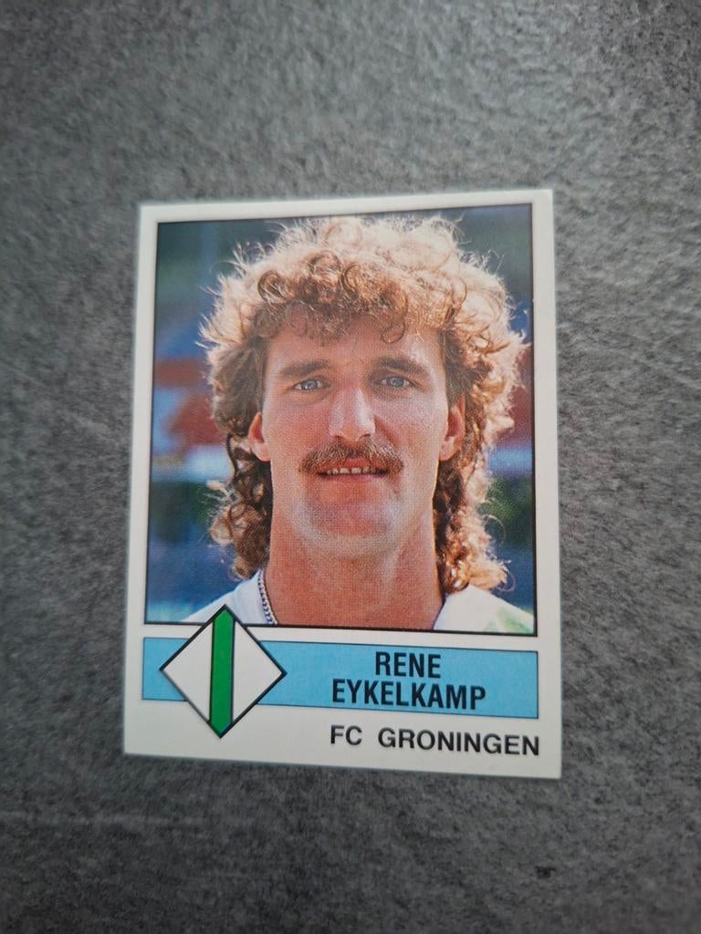 Panini sticker Voetbal 87. Rene Eykelkamp FC Groningen., Verzenden, Zo goed als nieuw, Sticker