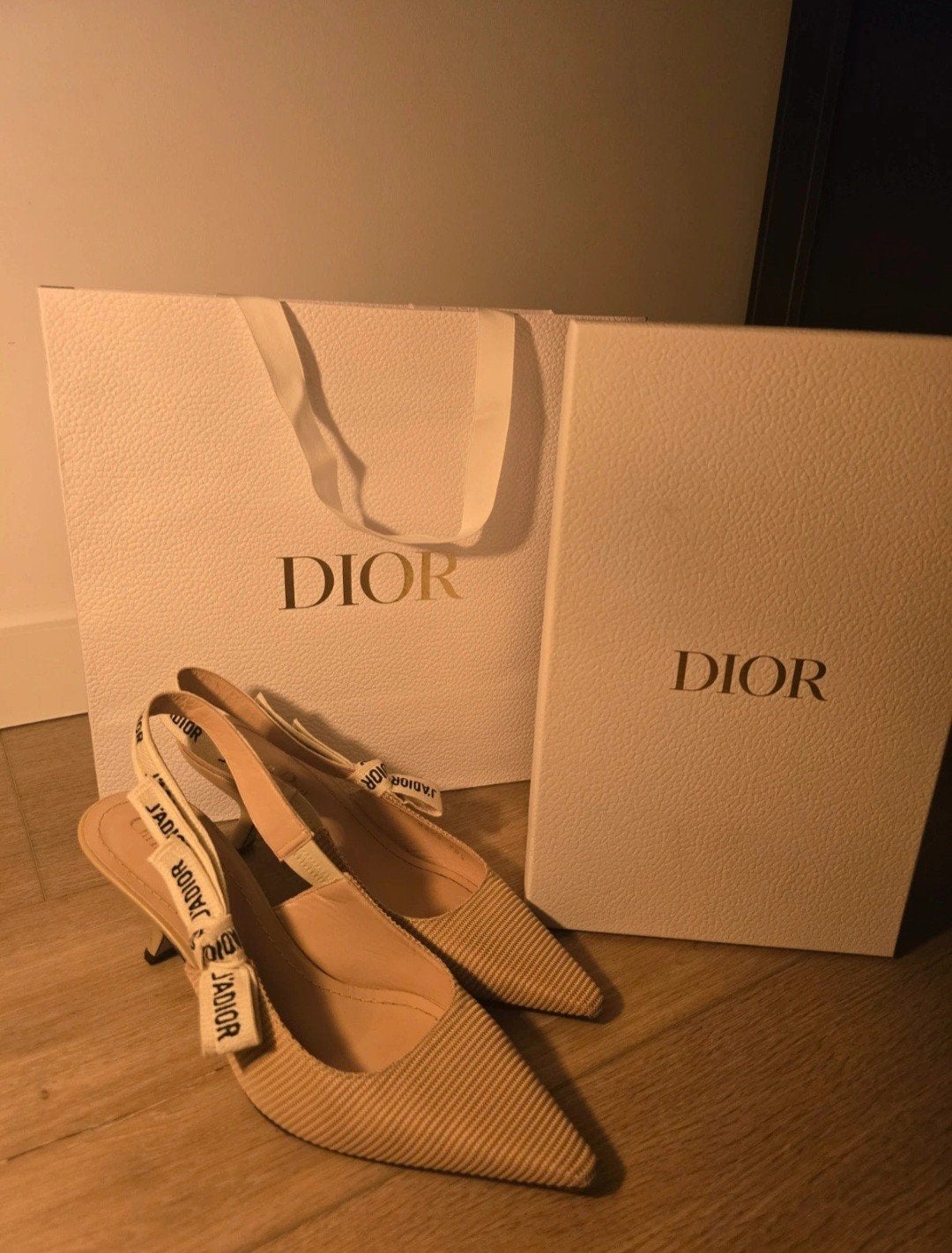 Dior slingbacks pumps 38 1/2, Ophalen, Zo goed als nieuw, Overige merken