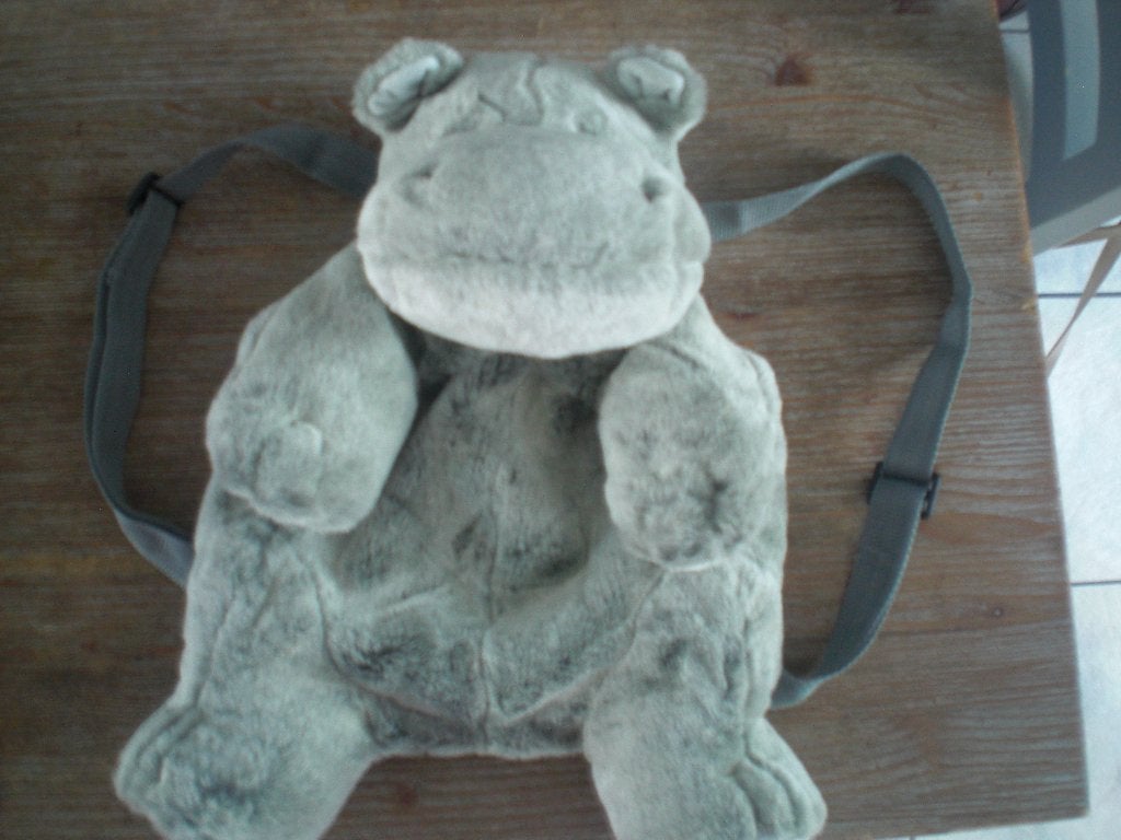 kinder rugtas nijpaard, Overige merken, 25 tot 40 cm, Ophalen of Verzenden, Zo goed als nieuw