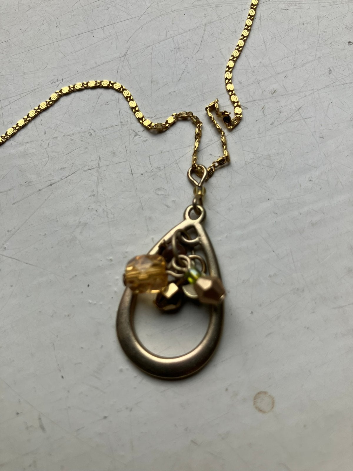 Patty Bijoux ketting,, Ophalen of Verzenden, Zo goed als nieuw, Goud, Overige materialen