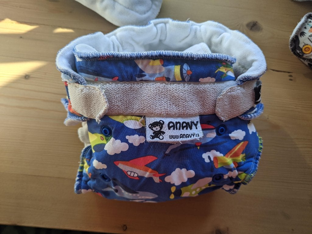 3 wasbare luiers nachtluiers Anavy One Size, Ophalen of Verzenden, Gebruikt, Overige typen
