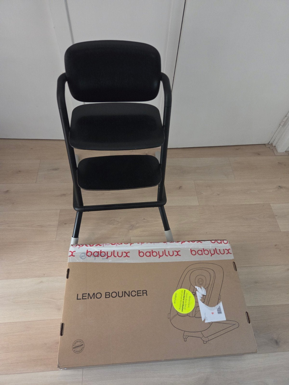 Cybex Lemo Bouncer en Cybex Lemo Chair Wood, Ophalen, Gebruikt, Meegroeistoel, Stoelverkleiner