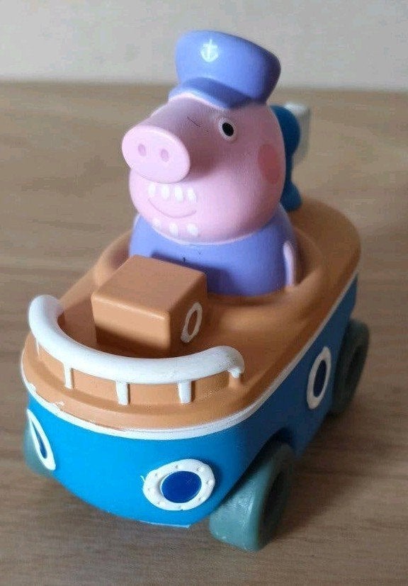 Peppa Pig Speelgoedboot met Kapitein George Hasbro 2021, Ophalen of Verzenden, Zo goed als nieuw