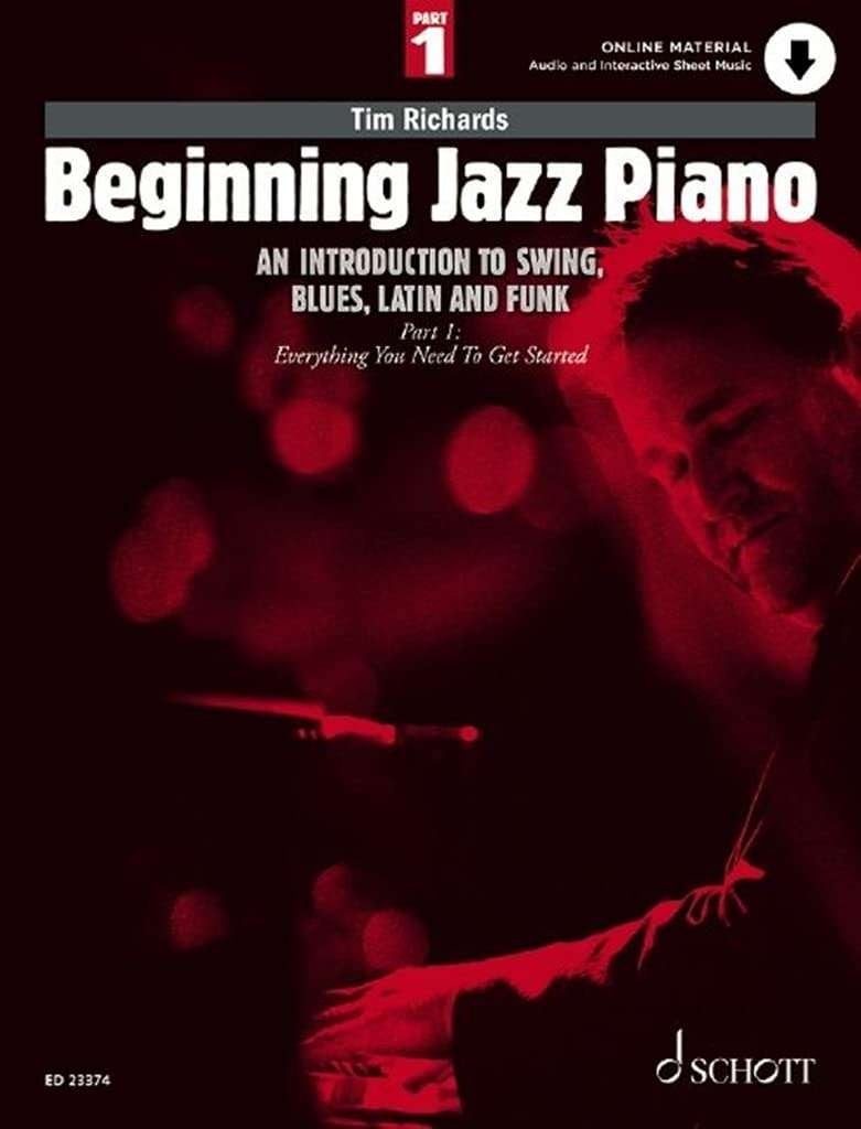 Tim Richards - Beginning Jazz Piano 1, Muziek en Instrumenten, Ophalen, Les of Cursus, Zo goed als nieuw, Jazz