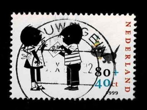 postzegel 1854 Nederland Jip en Janneke, Ophalen of Verzenden, Na 1940, Gestempeld