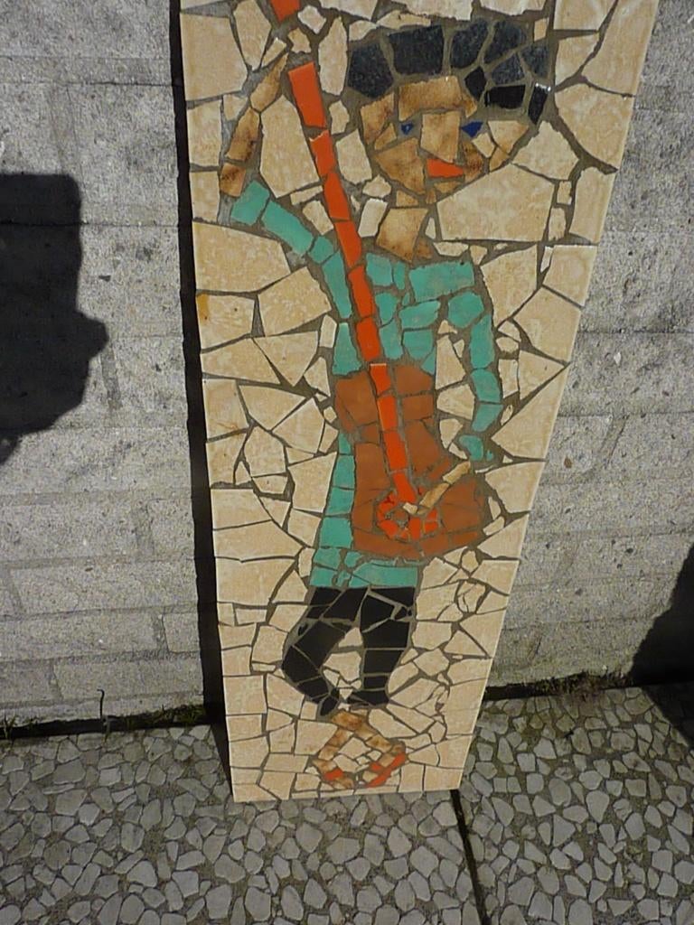 Mid Century Modern Mozaiek wandtegel 60 x 20 cm, Ophalen