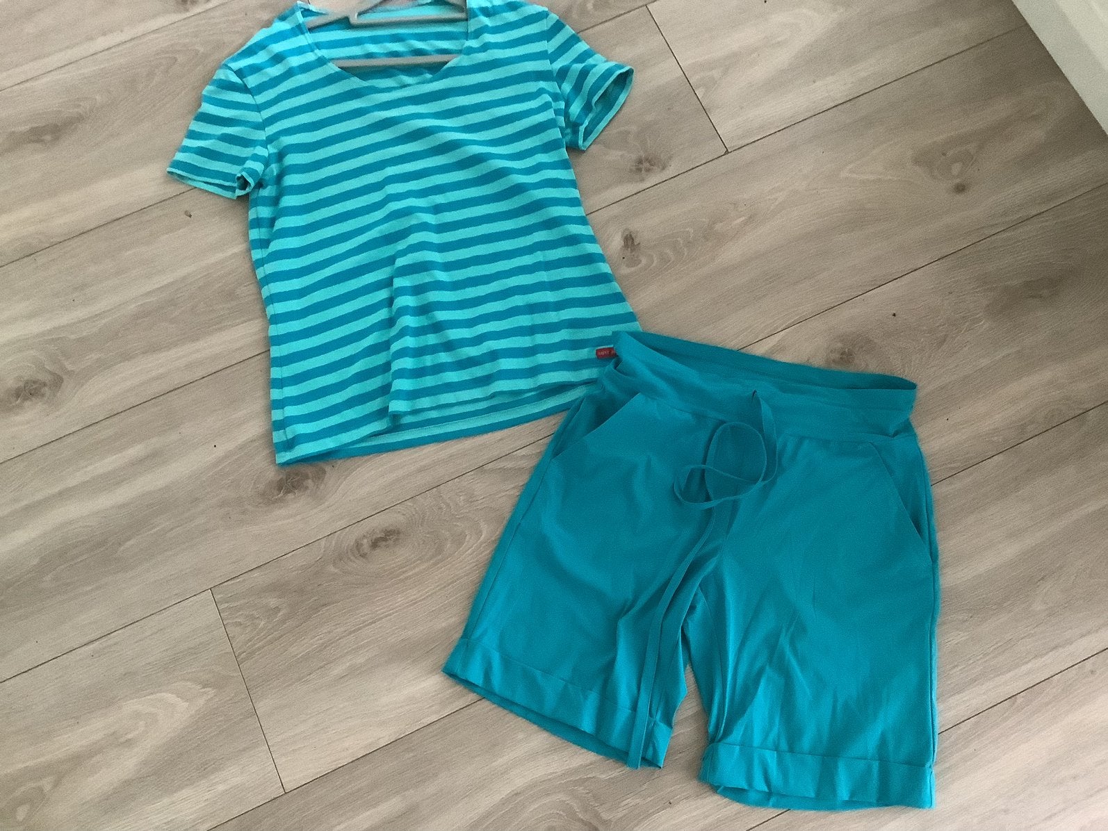 Studio Anneloes travelstof bemuda xs met saint James top, Kort, Blauw, Ophalen of Verzenden, Zo goed als nieuw