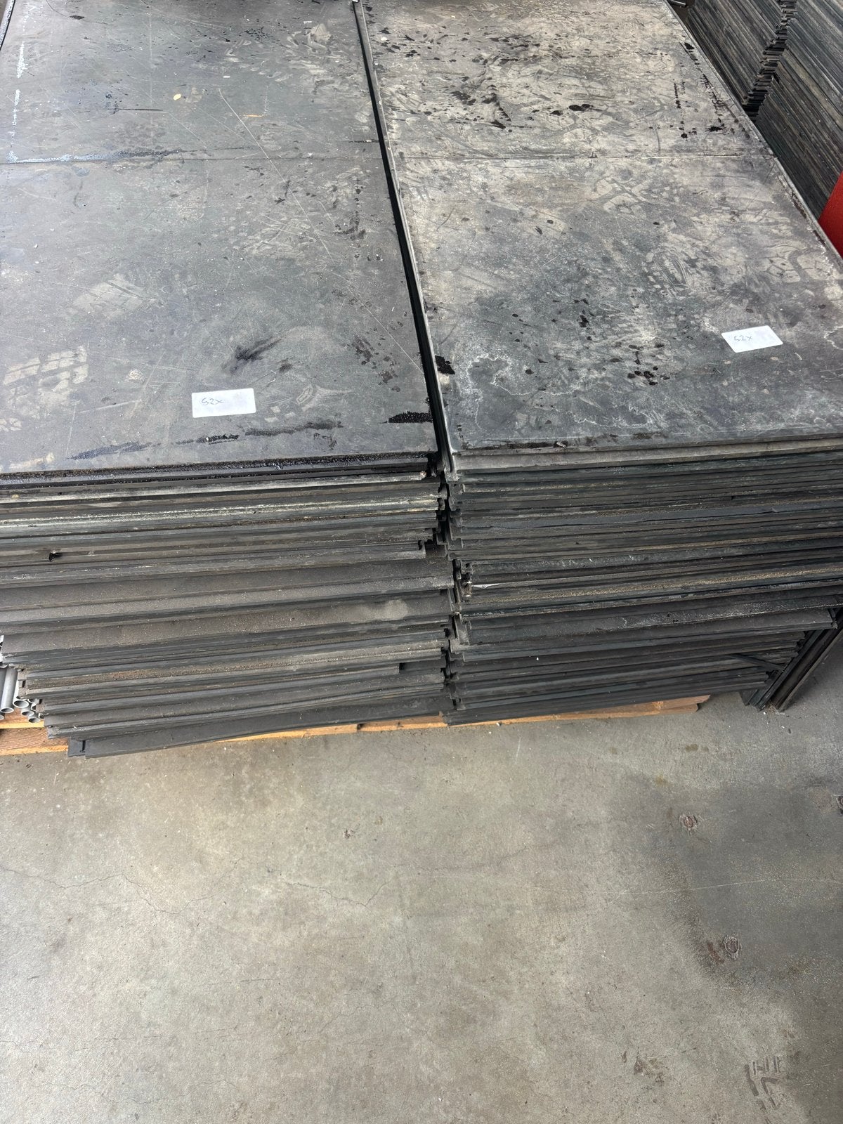 416 PVC vloeistofdichte vloertegels garage werkplaat, Ophalen, Overige materialen, Gebruikt, 10 m² of meer