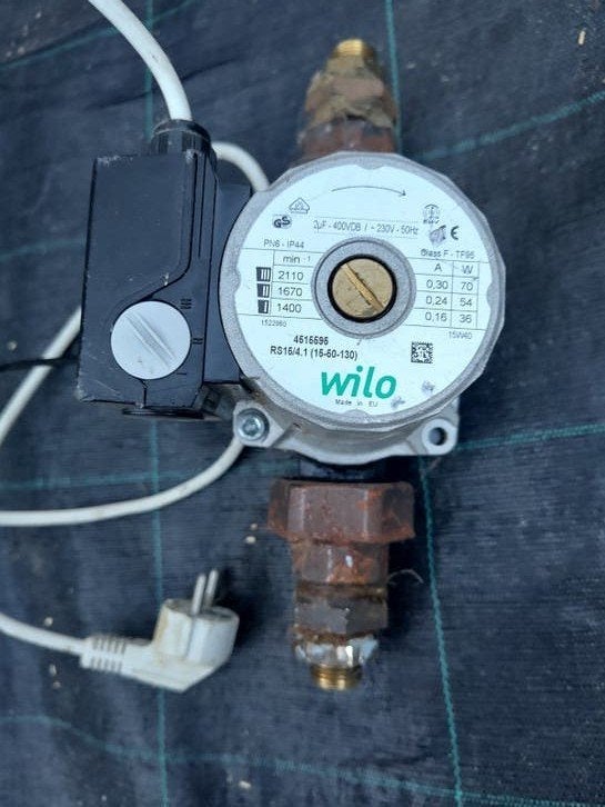 Wilo RS15/4.1 (15-60-130) circulatiepomp, Gebruikt, Minder dan 30 cm, Overige typen, Minder dan 60 cm