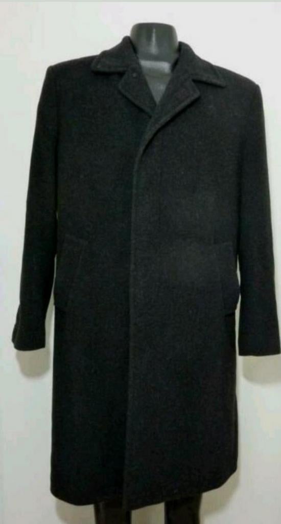 Antracietgrijze cashmere woolblend mantel van Tailor & Son, Verzenden, Zo goed als nieuw, Maat 56/58 (XL), Grijs