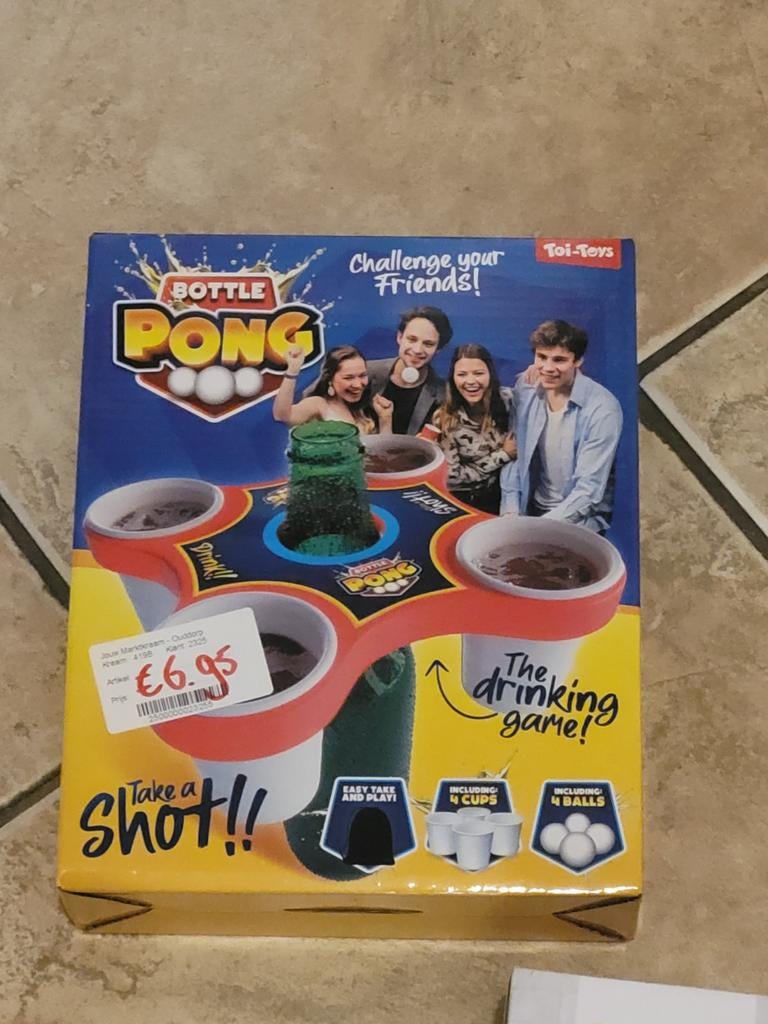 Bottle Pong drinkspel, Ophalen of Verzenden