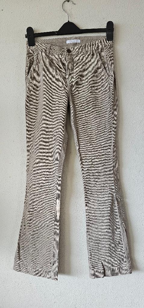 beige flared broek van By bar maat xs (28125), Beige, Ophalen of Verzenden, Maat 34 (XS) of kleiner, Lang