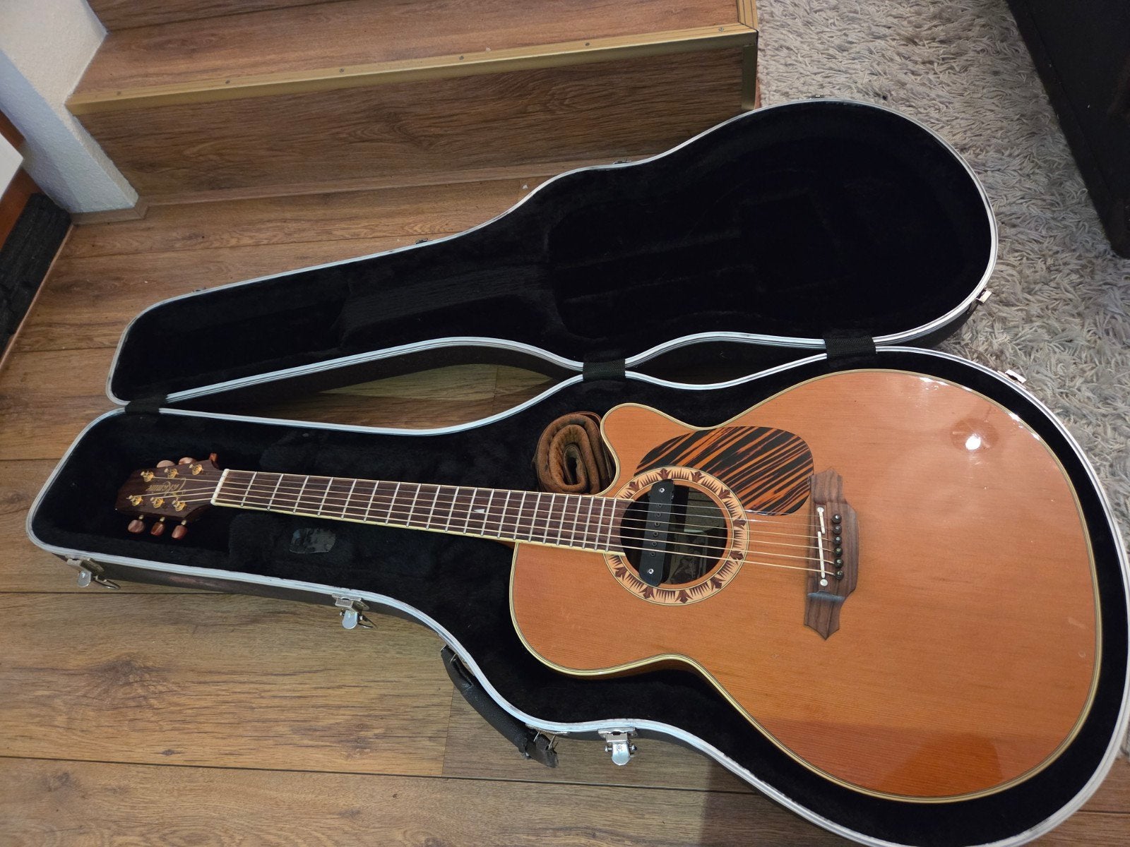Takamine Western Gitaar met element en koffer, Ophalen of Verzenden, Gebruikt, Western- of Steelstringgitaar