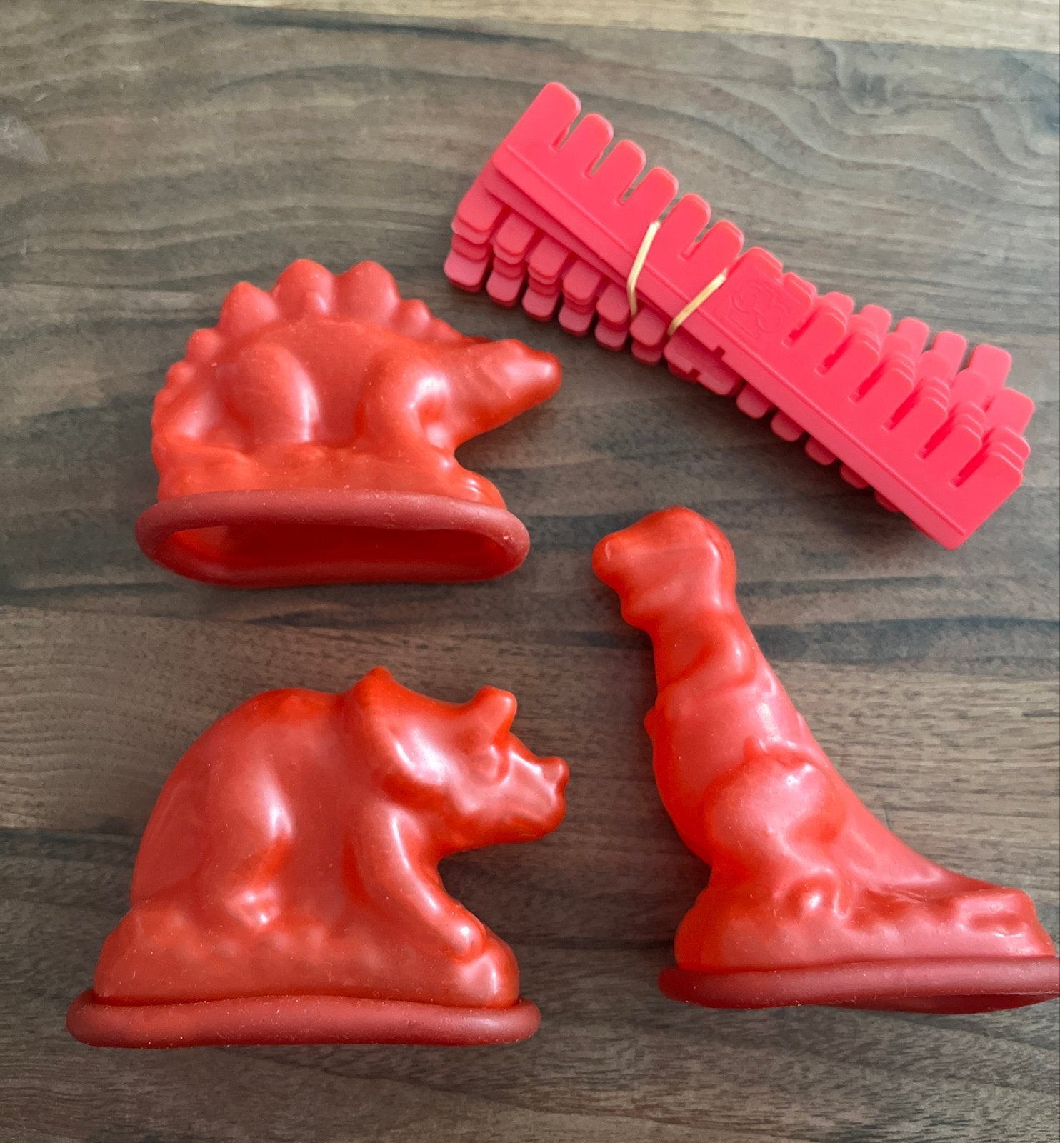 Dinosaurus flexibele vormpjes SES voor gips gieten 3x, Ophalen of Verzenden, Gebruikt