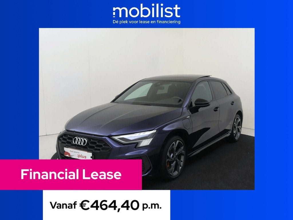 Audi A3 Sportback 45 TFSI e S edition Competition (bj 2022), 77 km/l, Gebruikt, 4 cilinders, Blauw