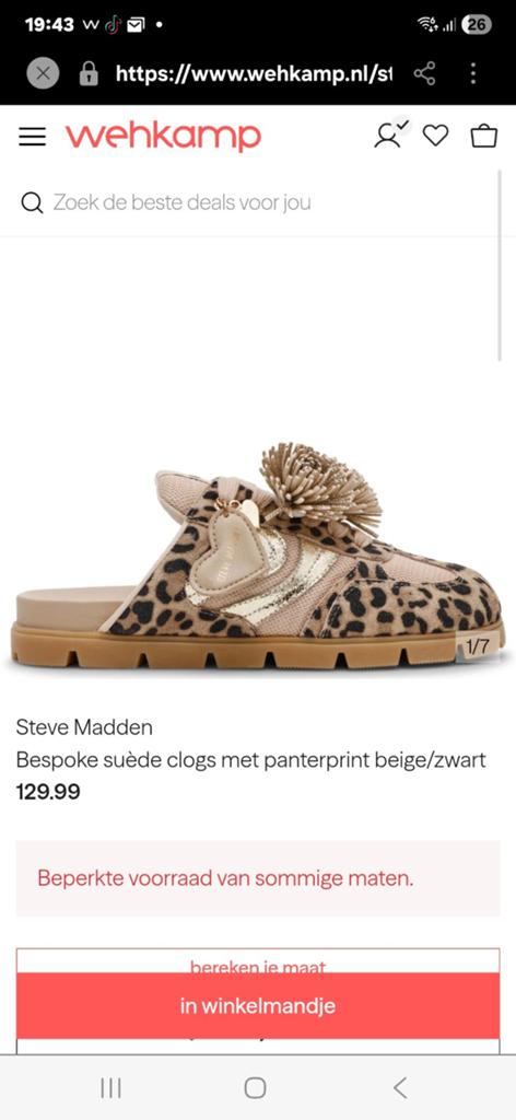Steve madden instap bespoke suede clogs maat 39 nieuw, Kleding | Dames, Ophalen of Verzenden, Nieuw, Sneakers of Gympen