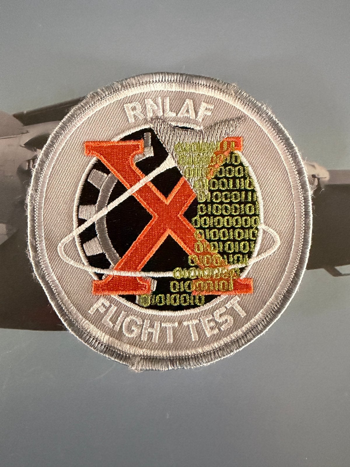RNLAF Flight Test Patch orange jumper, Verzamelen, Ophalen of Verzenden, Luchtmacht, Nederland, Embleem of Badge