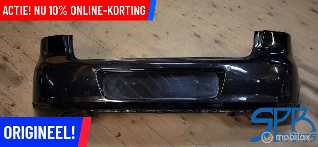 VW GOLF 6 VI LC9X ACHTERBUMPER 4x PDC 5K6807421 BUMPER KRAS, Gebruikt, Volkswagen, Ophalen of Verzenden, Volkswagen