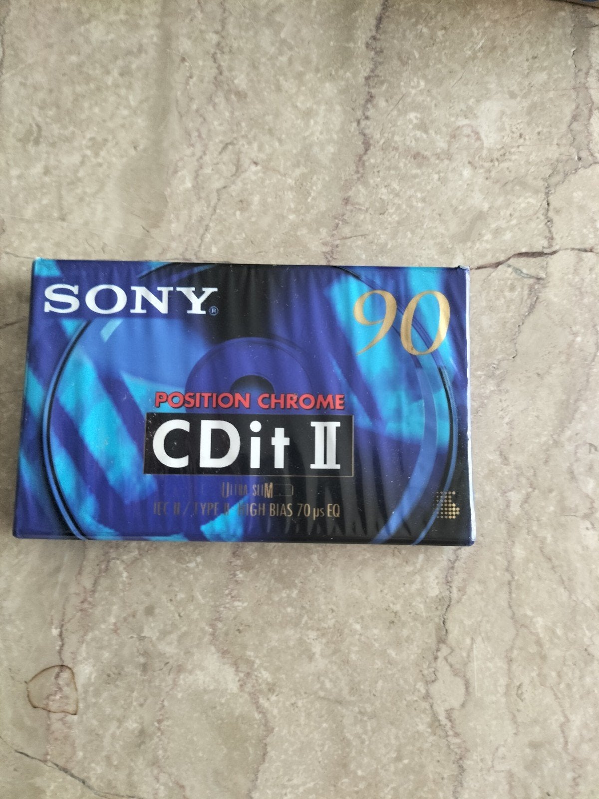 Sony CDit II 90 minuten cassettebandje - Nieuw in verpakking, Overige genres, 1 bandje, Ophalen of Verzenden, Nieuw in verpakking