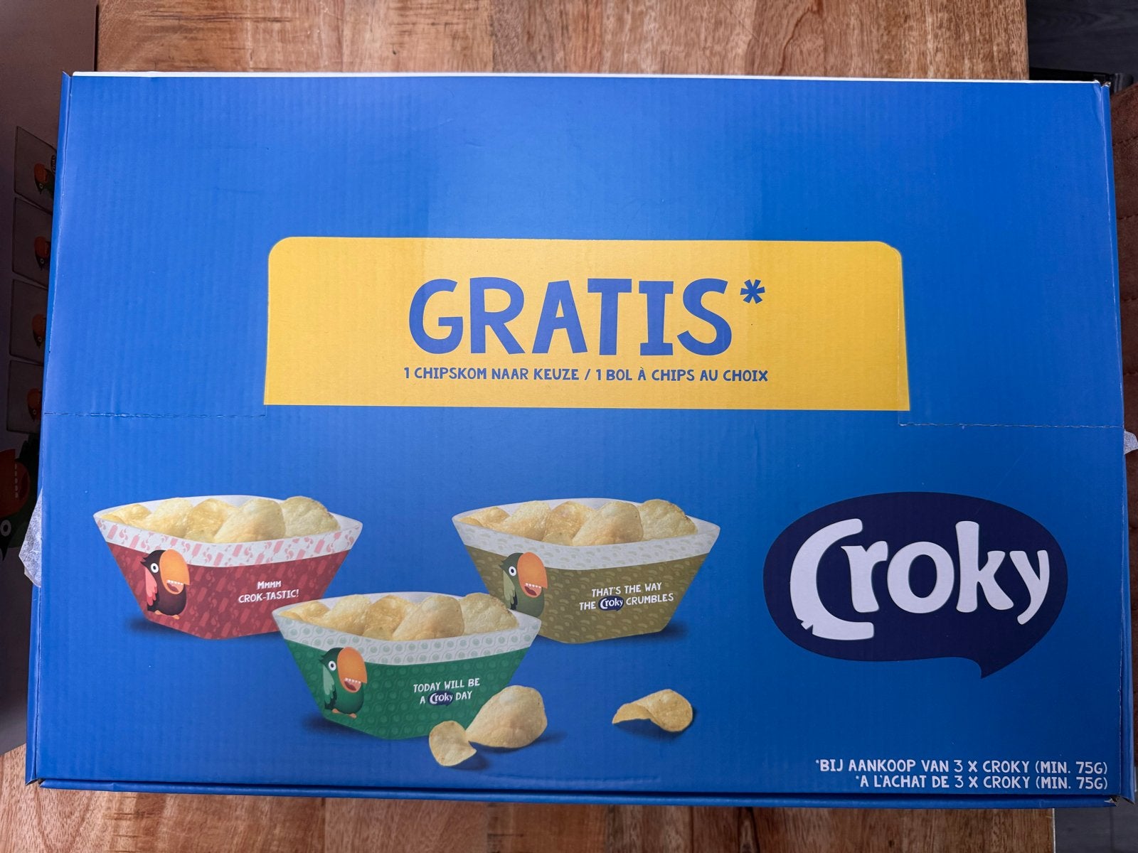 Croky chips bakjes, Ophalen, Overige materialen, Nieuw, Schaal of Schalen