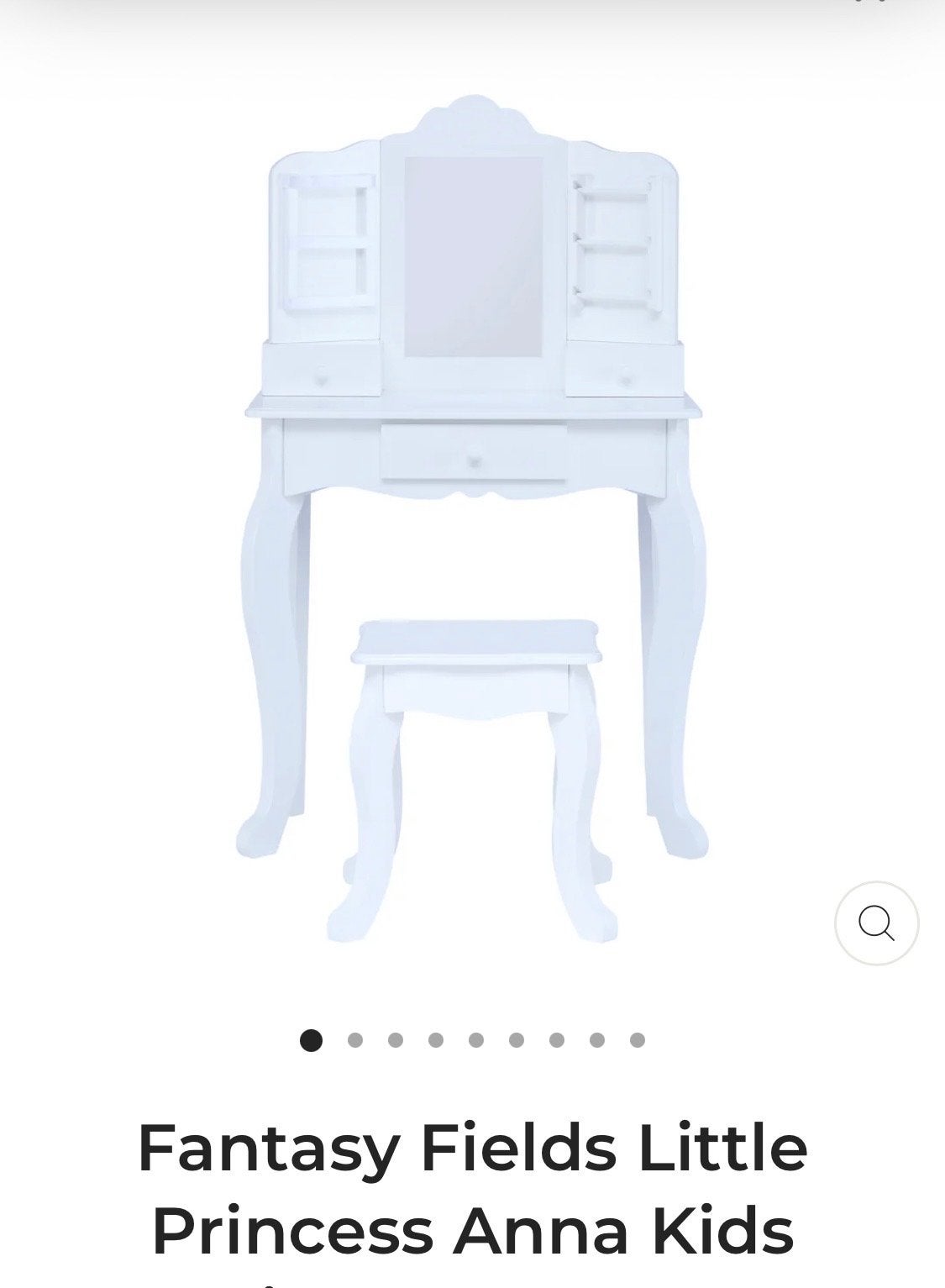 Kinder kaptafel met krukje, make up tafel nieuw in doos, Ophalen of Verzenden, Nieuw, Overige typen