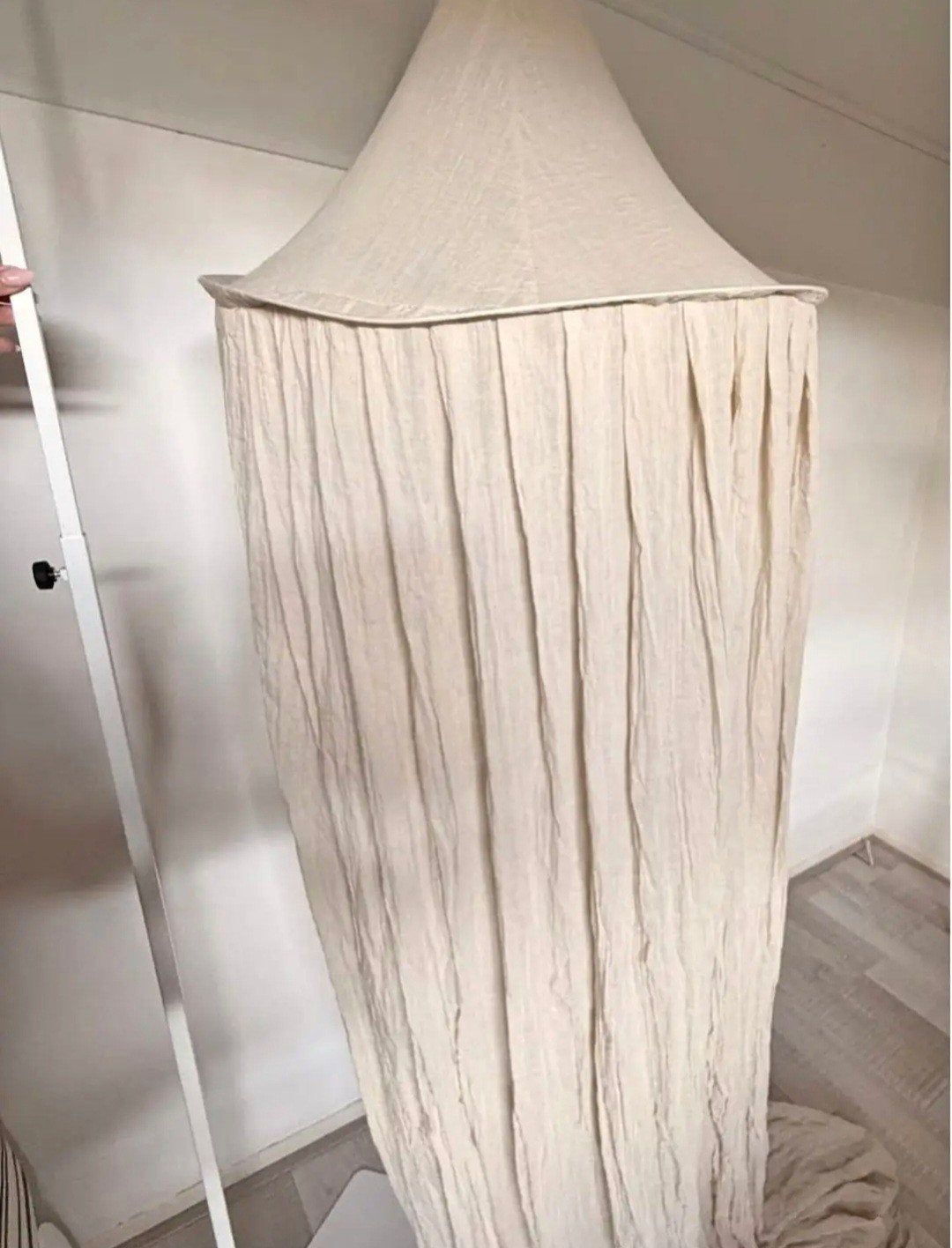 Mooie beige klamboe voor baby- of kinderkamer, Beige, Ophalen of Verzenden, Zo goed als nieuw, Klamboe