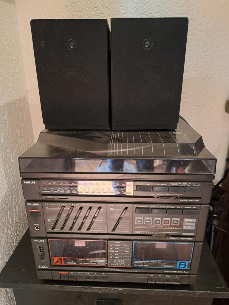 Philips platenspeler met defecte band, Audio, Tv en Foto, Stereo-sets, Ophalen of Verzenden