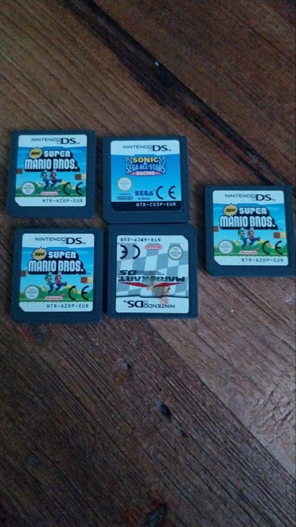 Nintendo DS Games: Super Mario Bros., Mario Kart, Sonic Raci, 1 speler, Ophalen of Verzenden, Zo goed als nieuw, Vanaf 3 jaar