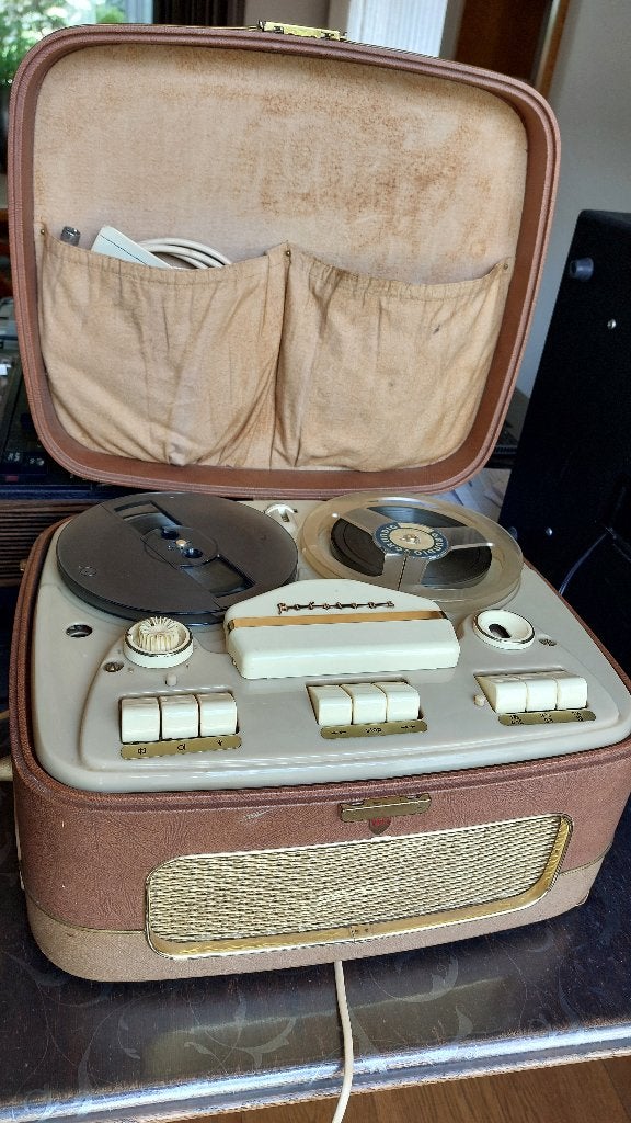 Vintage Aristona bandrecorder SA6023, Ophalen of Verzenden, Bandrecorder, Met banden
