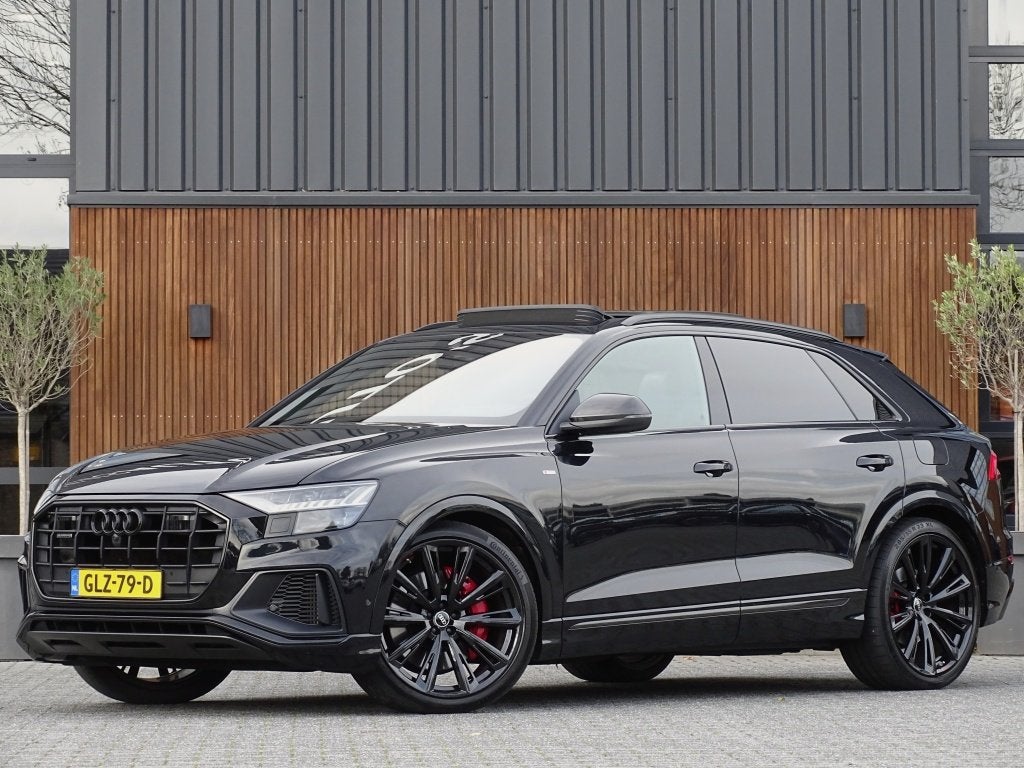 Audi Q8 55 TFSI e 381PK Quattro S line / Carbon / 23'' / B&O, Automaat, Dealer onderhouden, Gebruikt, 2995 cc