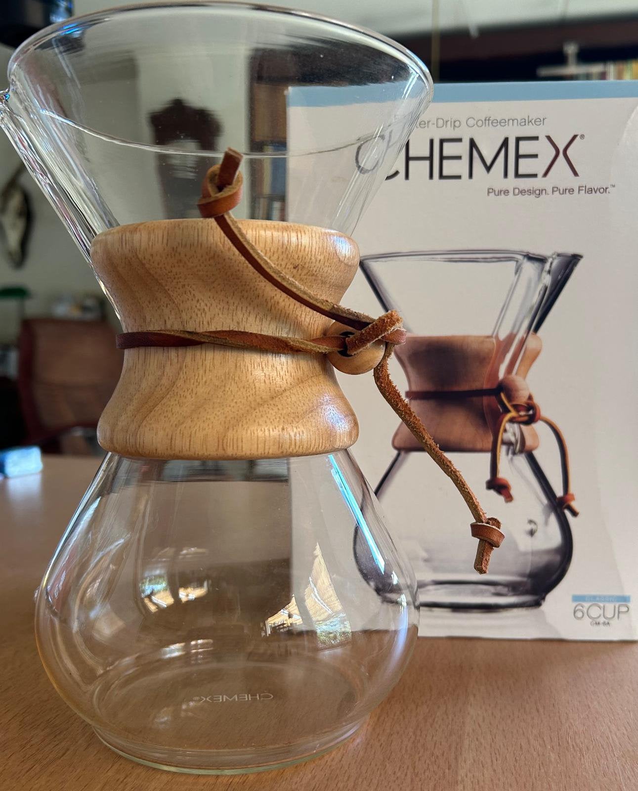 Chemex coffeemaker 6 cups, Witgoed en Apparatuur, Ophalen, Zo goed als nieuw, Overige modellen, Gemalen koffie