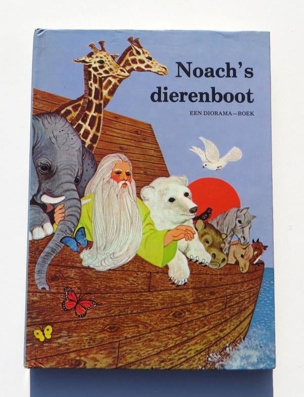 Vintage Pop-up boek H3623: Noachs dierenboot ca. 4+, Gelezen, Fictie algemeen, Jongen of Meisje, Ophalen of Verzenden
