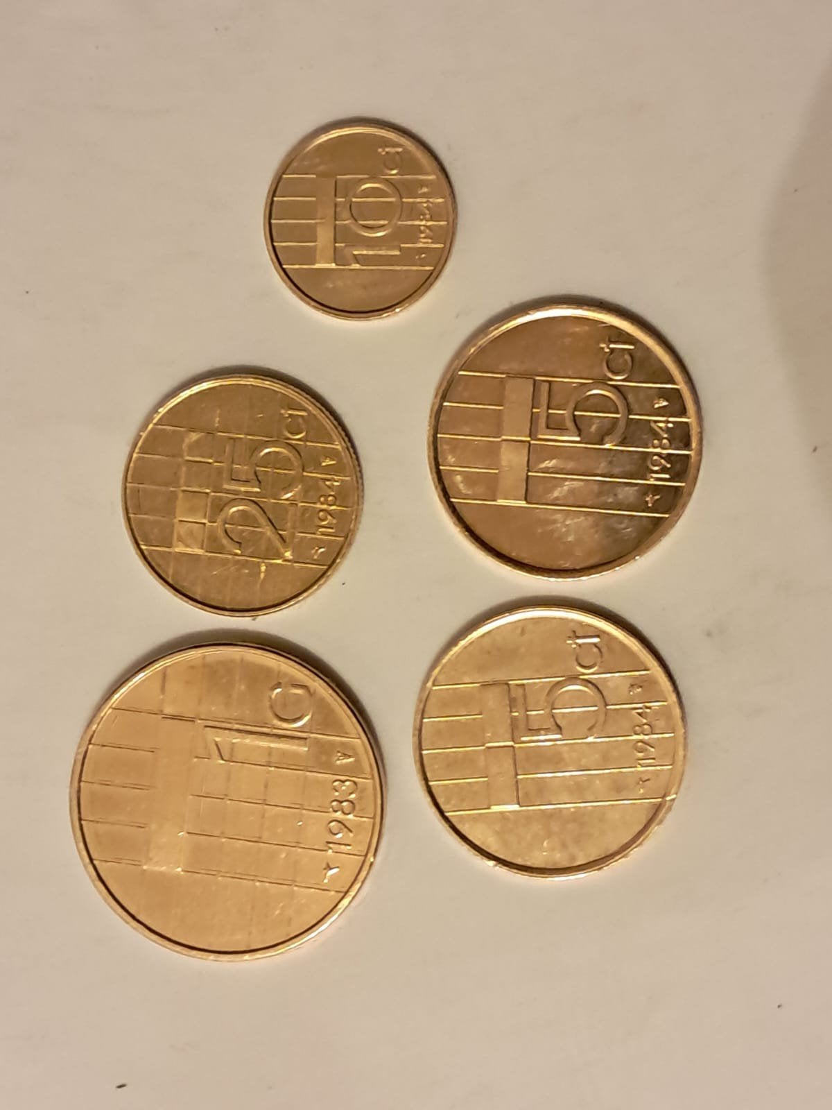 gulden munten goud verguld, 1 gulden, Koningin Beatrix, Goud, Verzenden