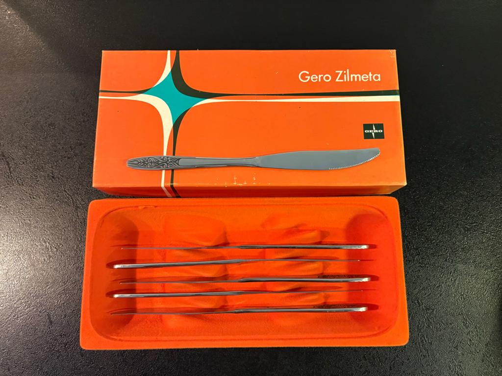 Gero Zilmeta Messenset 6 Stuks - Retro Jaren 60/70, Ophalen of Verzenden