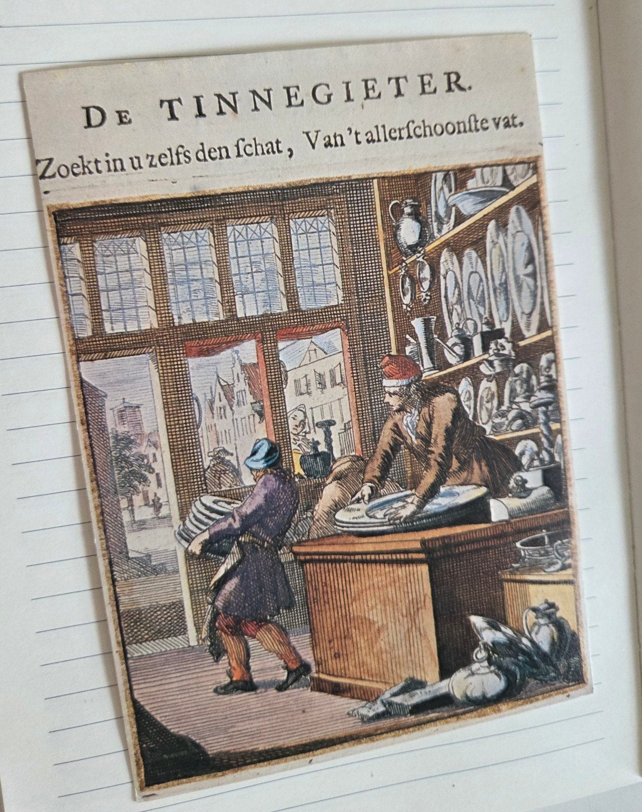 Ansichtkaart 'De Tinnegieter' - Atlas van Stolk, Verzamelen, Verzenden, Ongelopen, Overige thema's
