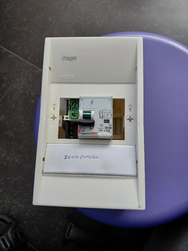 Hager Groepenkast met Legrand Aardlekautomaat, Ophalen of Verzenden, Gebruikt, Hager, Groepenkast
