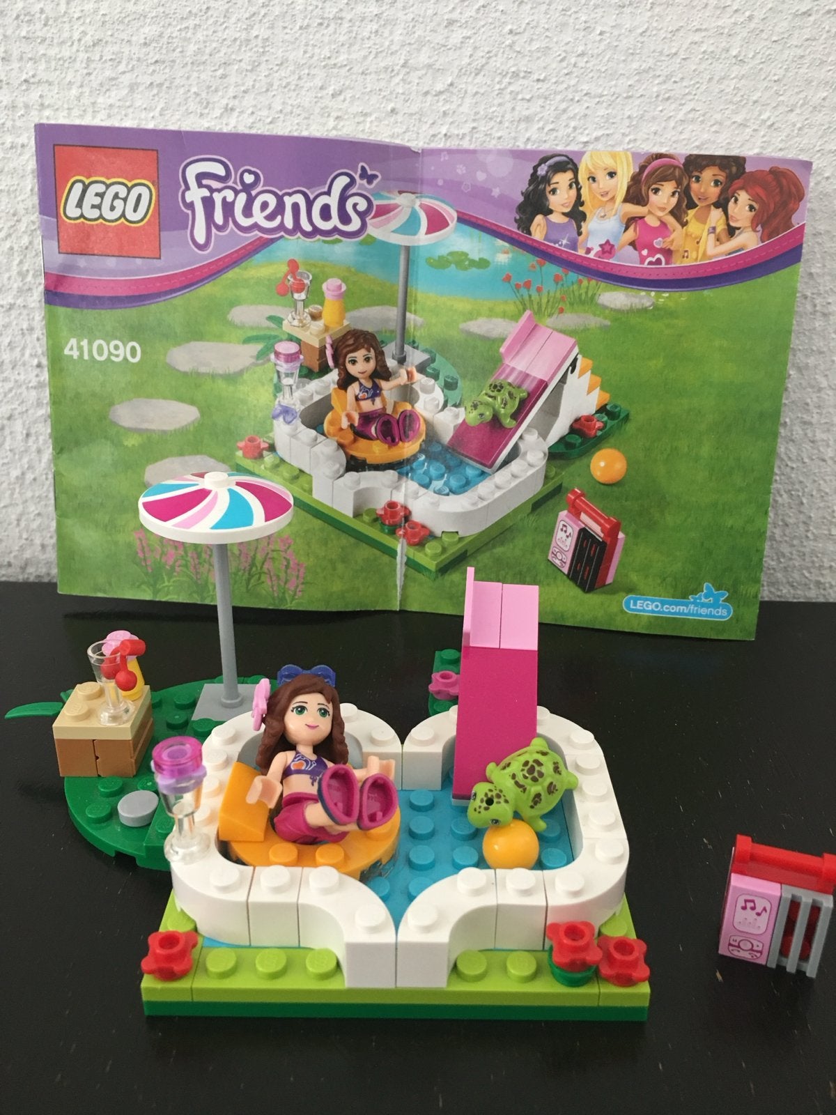Lego Friends 41090 Olivia's Zwembad, Ophalen of Verzenden, Zo goed als nieuw