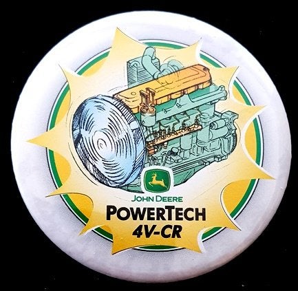 John Deere Powertech 4V-CR button, Verzenden, Nieuw, Transport, Speldje of Pin