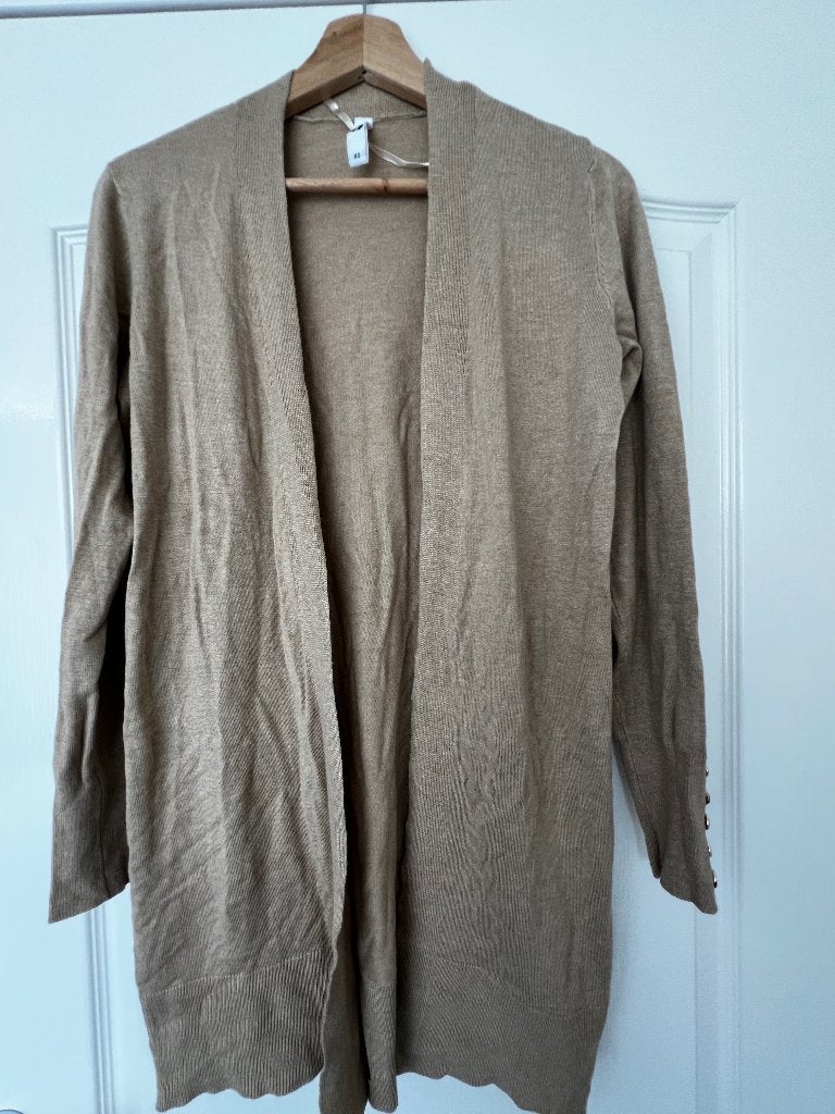 Everme lang beige fijn gebreid vest maat XS nieuw, Kleding | Dames, Verzenden, Beige, Nieuw, Everme