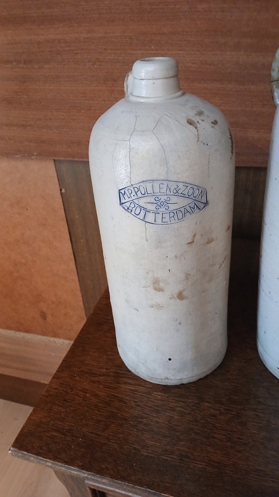 Antieke aardewerken kruiken M.P. Pullen & Zoon Rotterdam, Ophalen