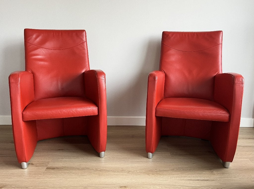 2 Leolux Design  Fauteuils type Lapita, Ophalen, Gebruikt, Twee, Hout