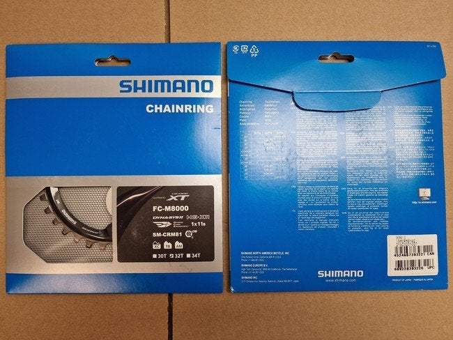2x Shimano FC-M8000 32T chainring, Nieuw, Ophalen of Verzenden, Derailleur of Ketting, Aluminium