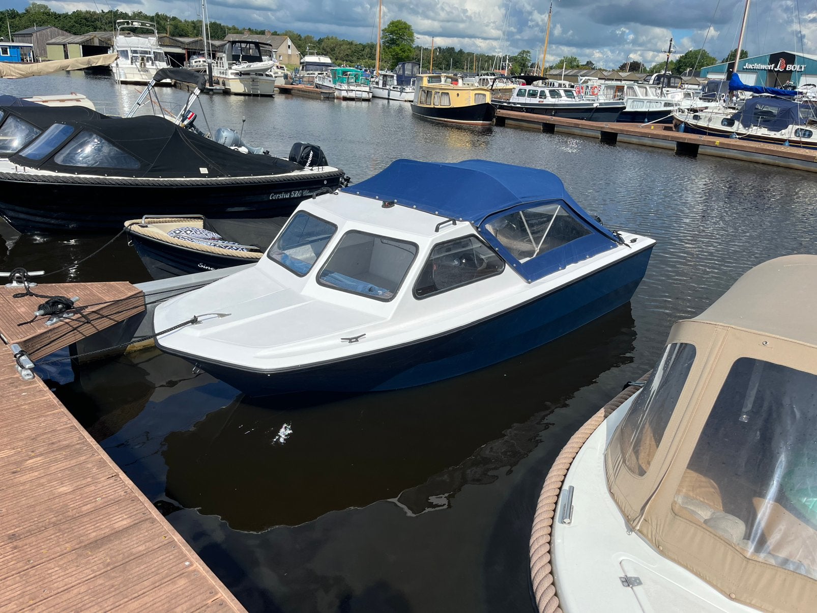 Mooie beekman 485 + motor en trailer, Watersport en Boten, Ophalen, 10 tot 30 pk, Gebruikt, 15 pk
