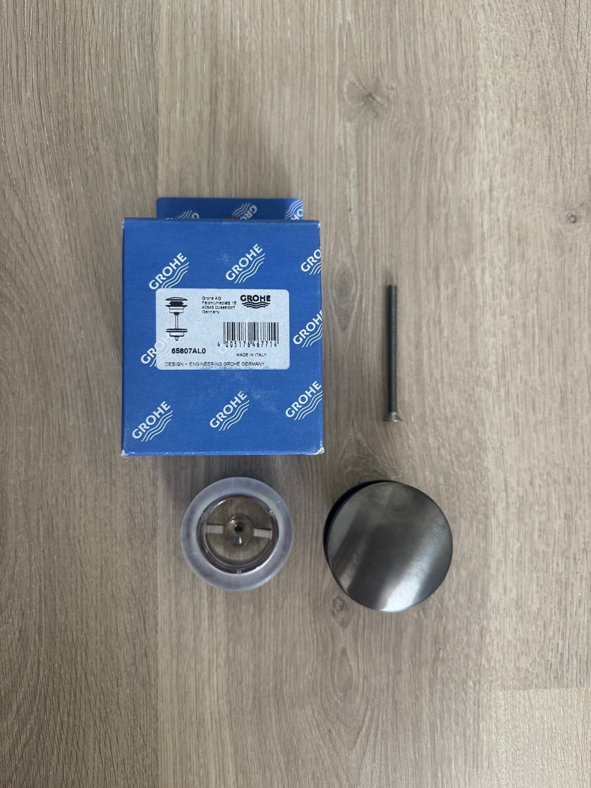 3x Grohe 65807AL0 afvoerplug brushed hard graphite nieuw, Ophalen of Verzenden, Nieuw