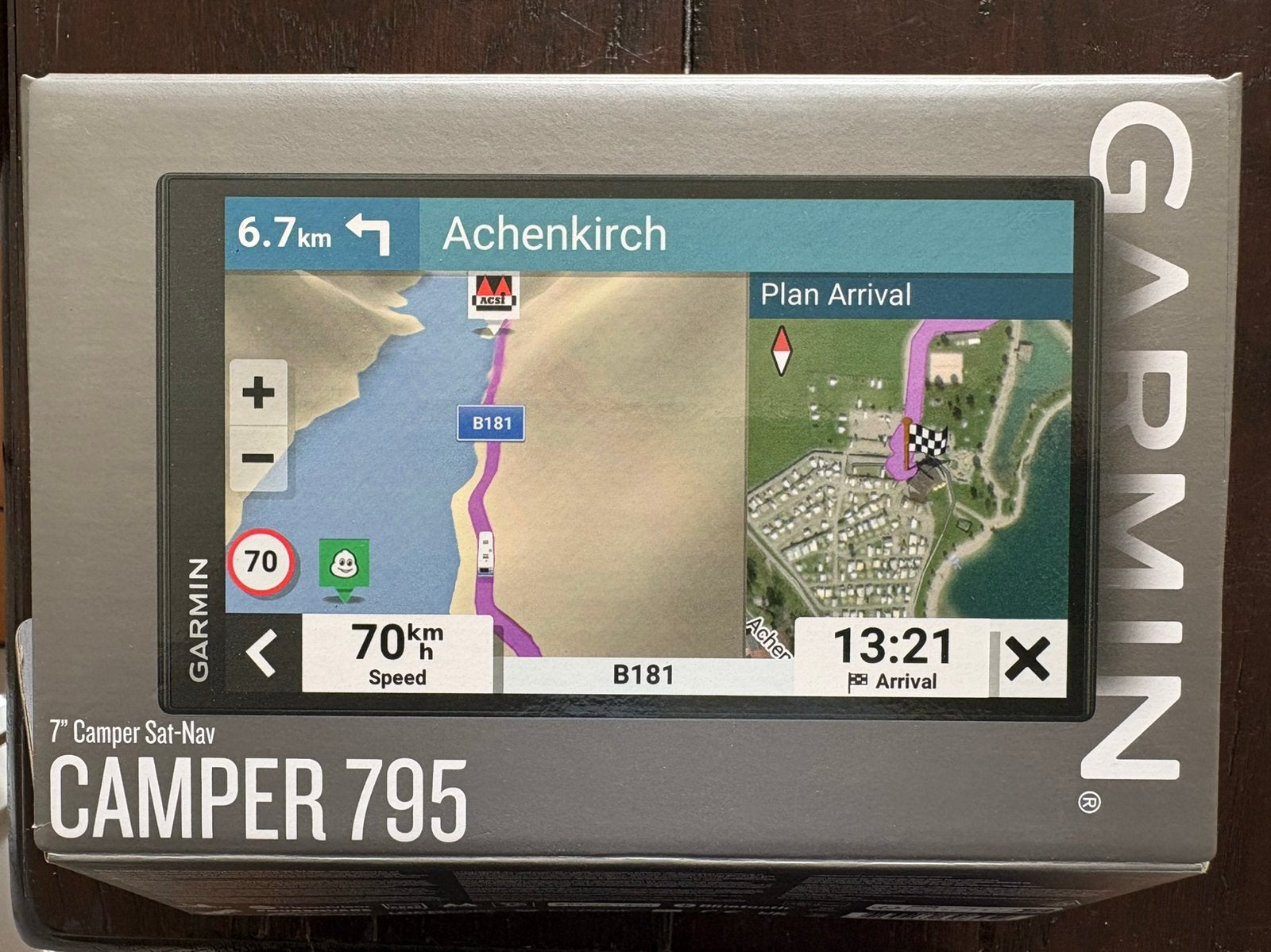 Garmin navi Camper 795, Computers en Software, Ophalen of Verzenden, Zo goed als nieuw, Heel Europa, Landkaarten