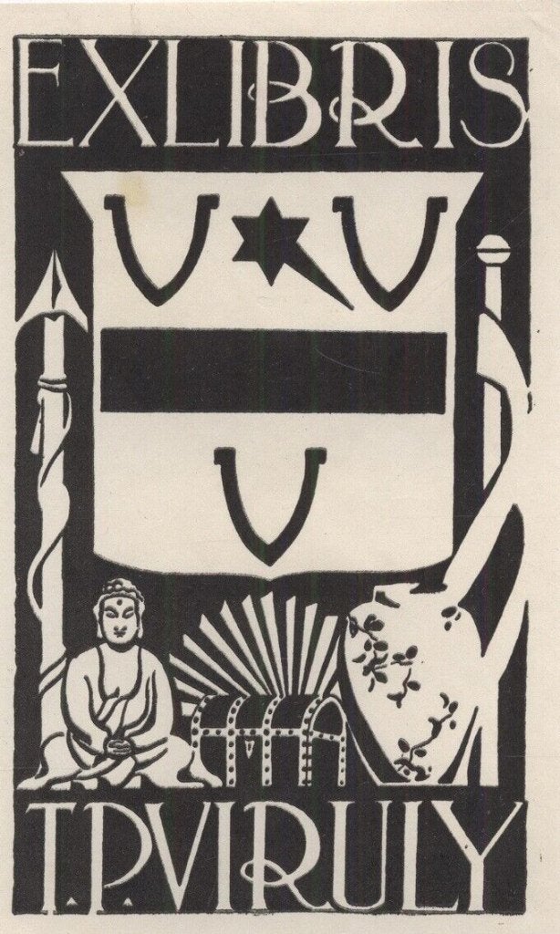 1516 Ex Libris Nederland : Jeanne Bieruma Oosting, 1929, Verzenden, Ex libris