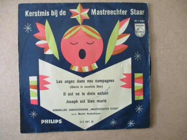 s0427 kerstmis bij de mastreechter staar, Cd's en Dvd's, Vinyl Singles, Ophalen, Gebruikt